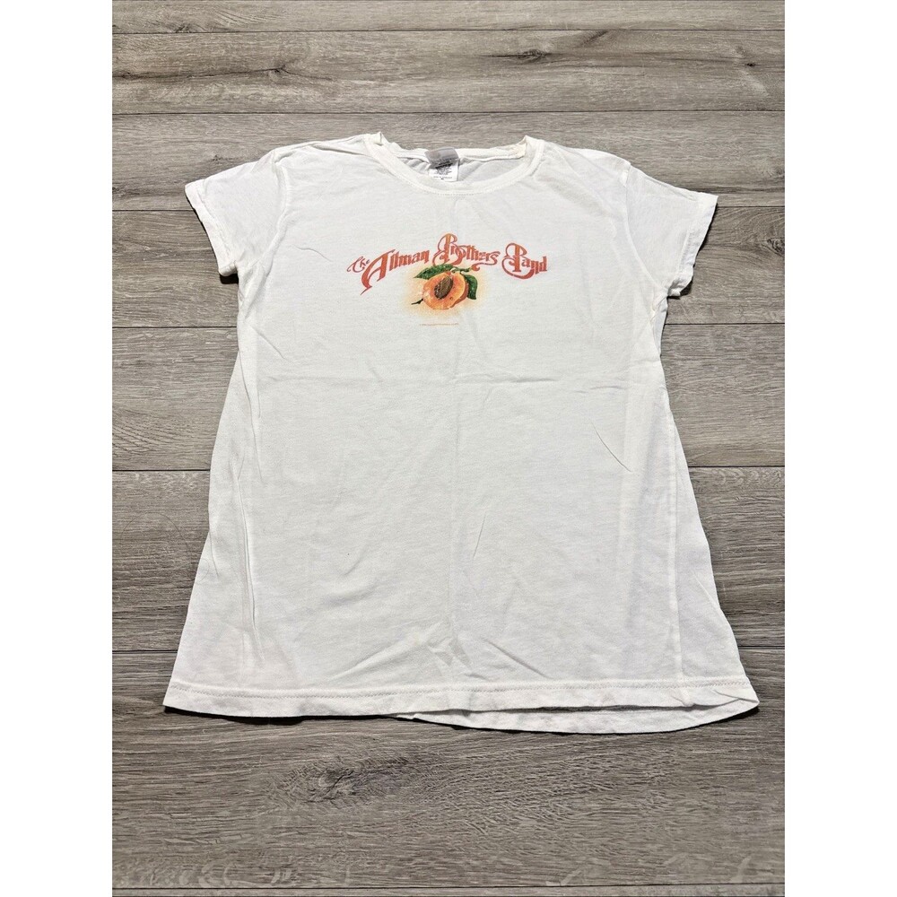 Allman Brothers Band Bay Island Sportswear White Distressed Logo Juniors Size XL